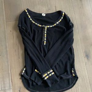 Free People Waffle Knit